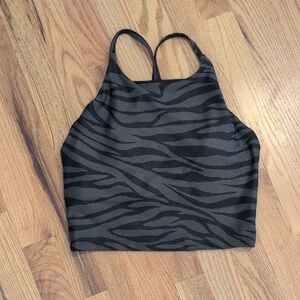 Old Navy Black and Gray Activewear Top